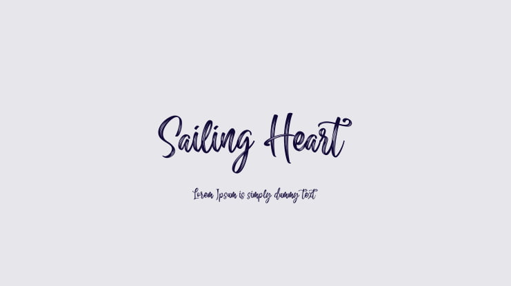 Sailing Heart Font