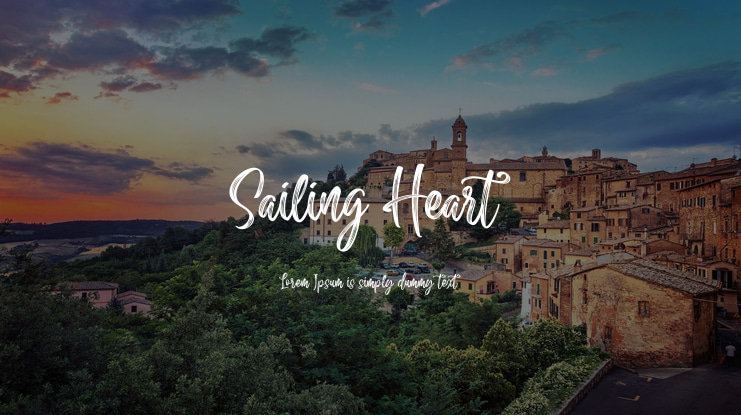 Sailing Heart Font