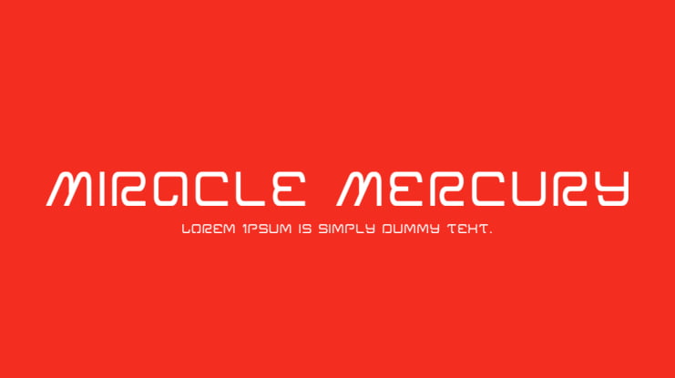 Miracle Mercury Font Family