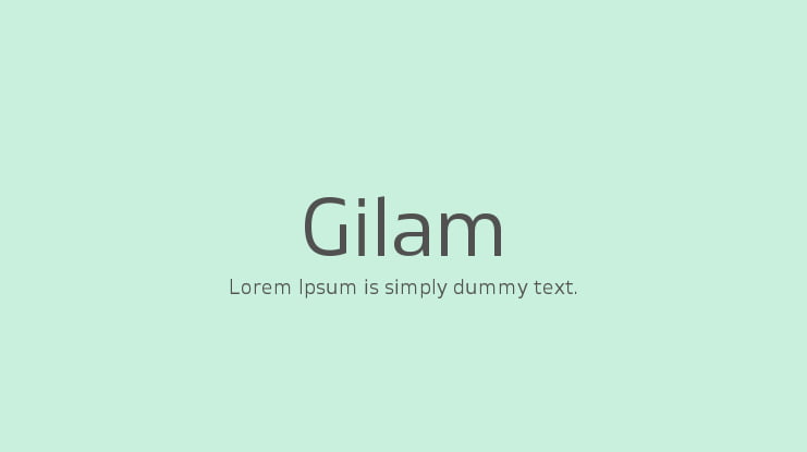 gilam font family free download