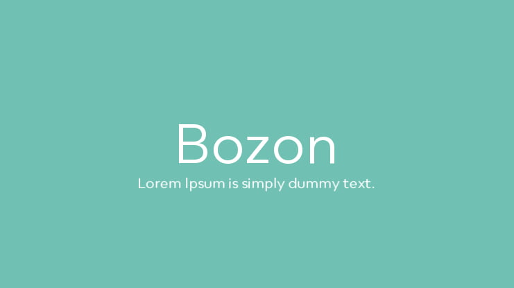 Bozon Font Family