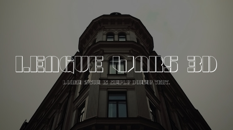 League Wars 3D Font Family