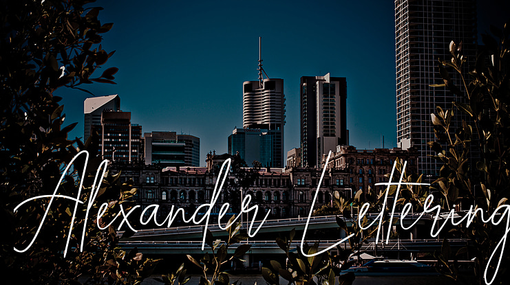 Alexander Lettering Font
