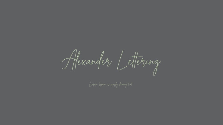Alexander Lettering Font : Download Free for Desktop & Webfont