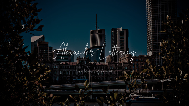 Alexander Lettering Font