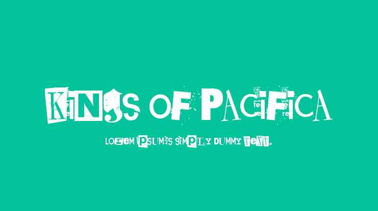 Kings of Pacifica Font