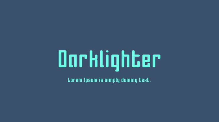 Darklighter Font Family