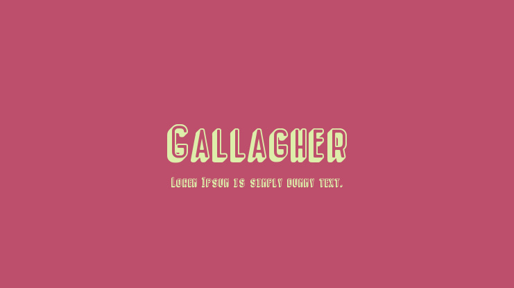 Gallagher Font