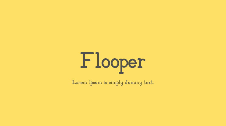 Flooper Font