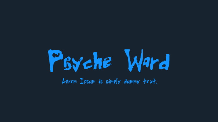 Psyche Ward Font