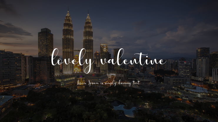 lovely valentine Font