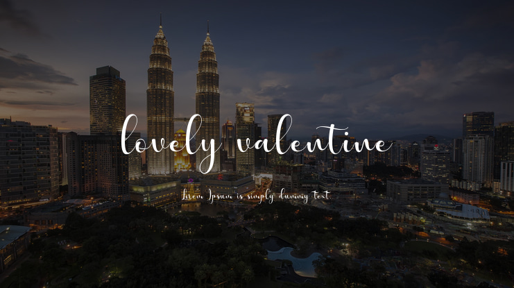 lovely valentine Font