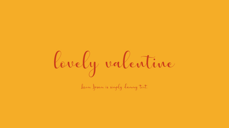 lovely valentine Font