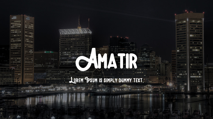 Amatir Font