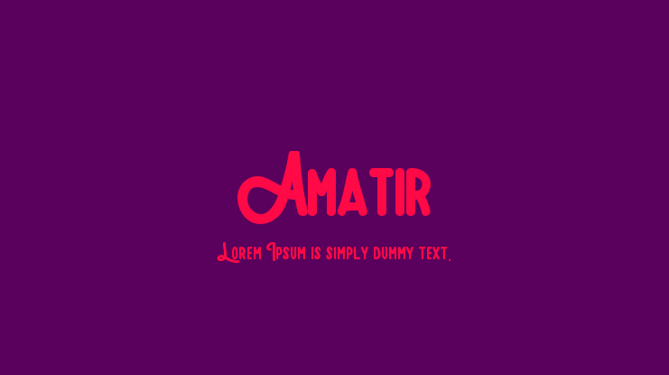 Amatir Font