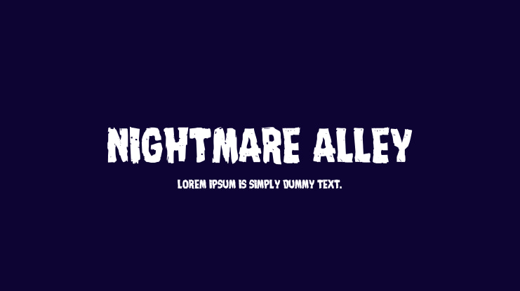 Nightmare Alley Font Family