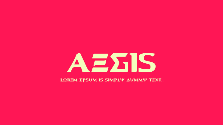 Aegis Font Family