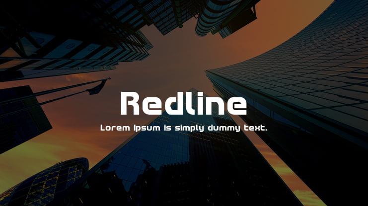 Redline Font Family