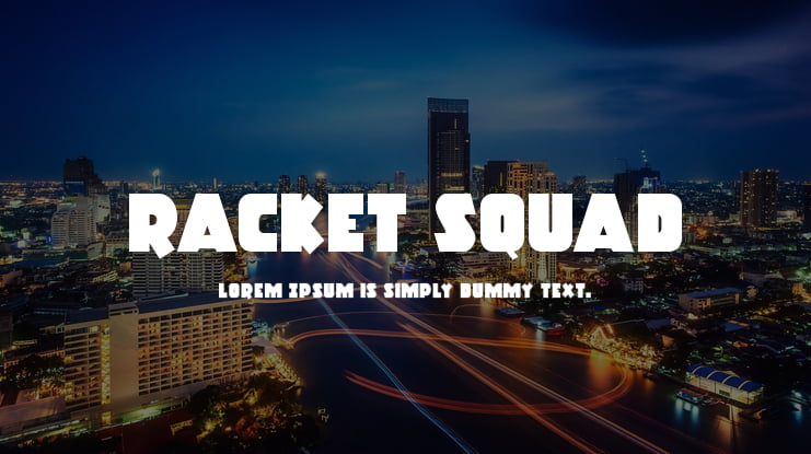 Racket Squad Font Family
