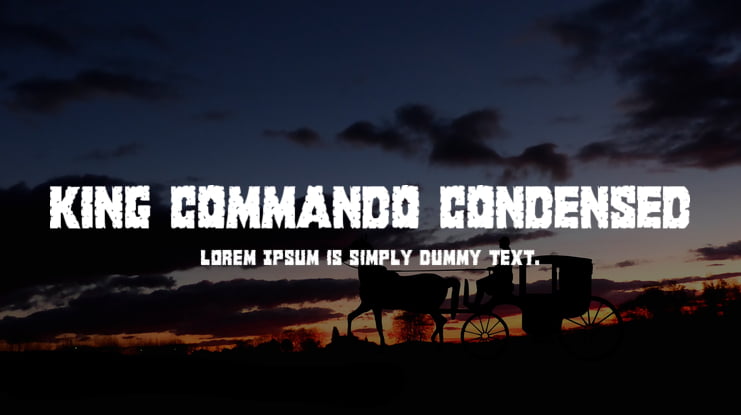 King Commando Condensed Font Family