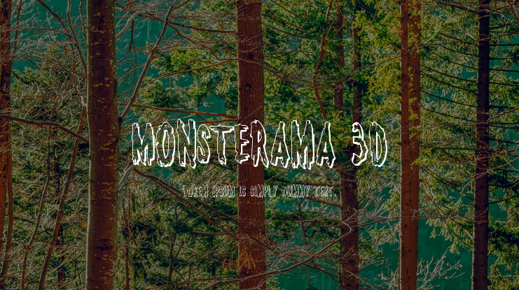 Monsterama 3D Font Family