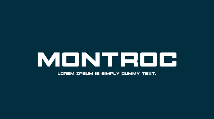 Montroc Font Family
