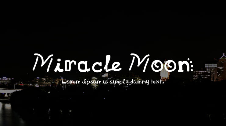 Miracle Moon Font