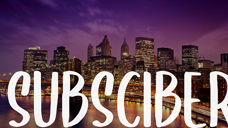 SUBSCIBER Font