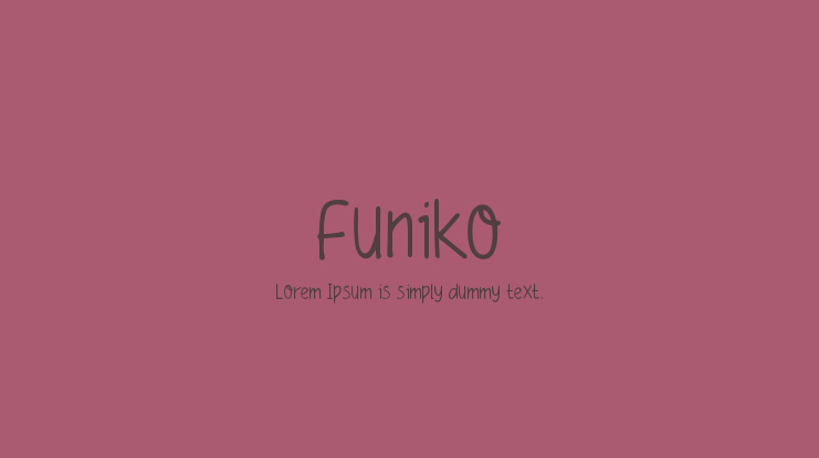 Funiko Font