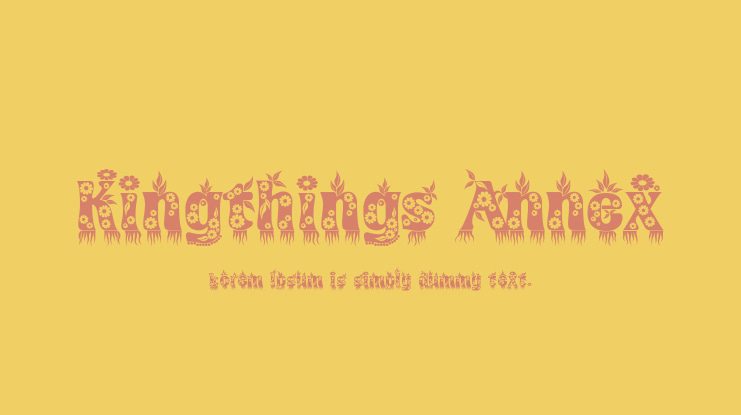 Kingthings Annex Font