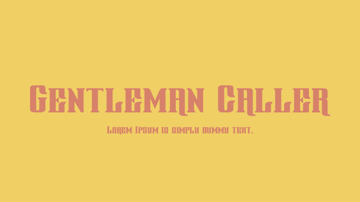 Gentleman Caller Font Family