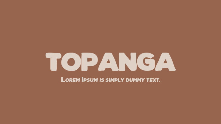TOPANGA Font