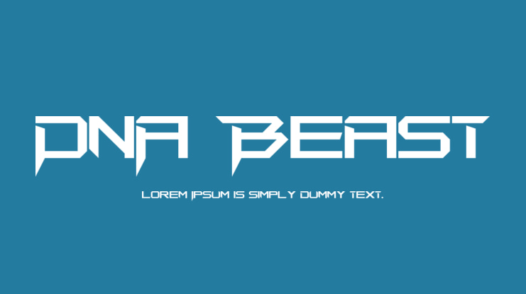 DNA Beast Font