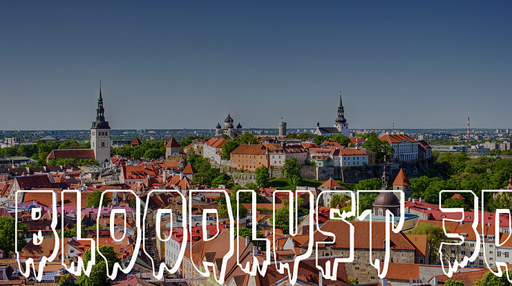 Bloodlust 3D Font Family