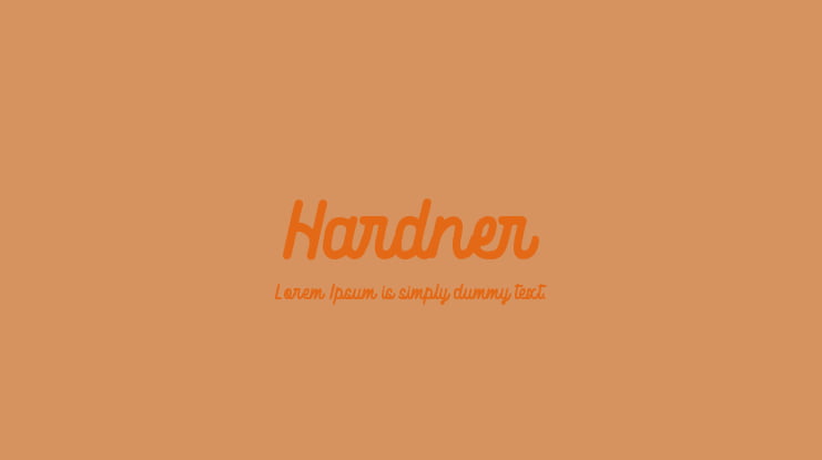Hardner Font