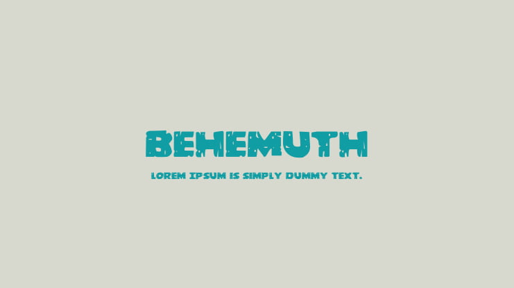 Behemuth Font Family