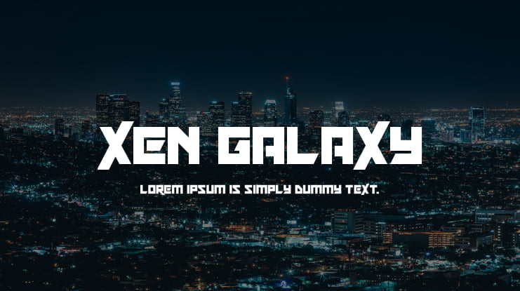 Xen Galaxy Font Family