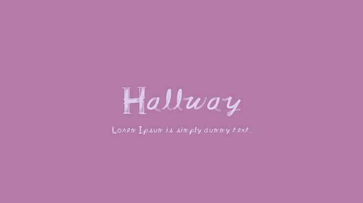 Hallway Font