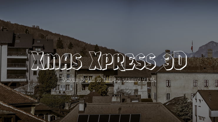 Xmas Xpress 3D Font Family