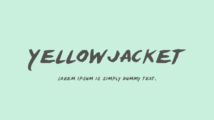 Yellowjacket Font Family