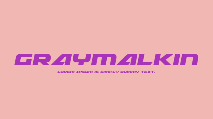 Graymalkin Font Family
