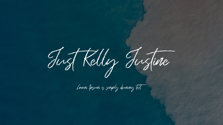 Just Kelly Justine Font