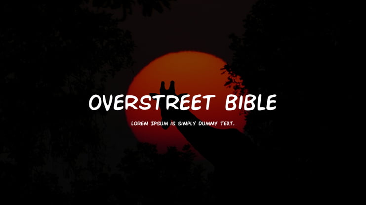 Overstreet Bible Font Family