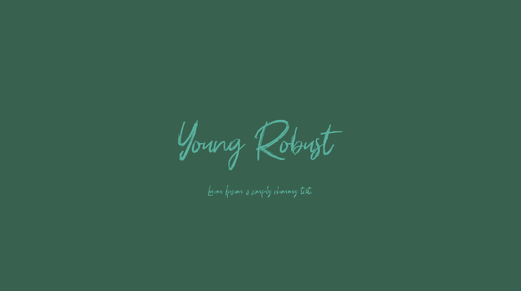 Young Robust Font