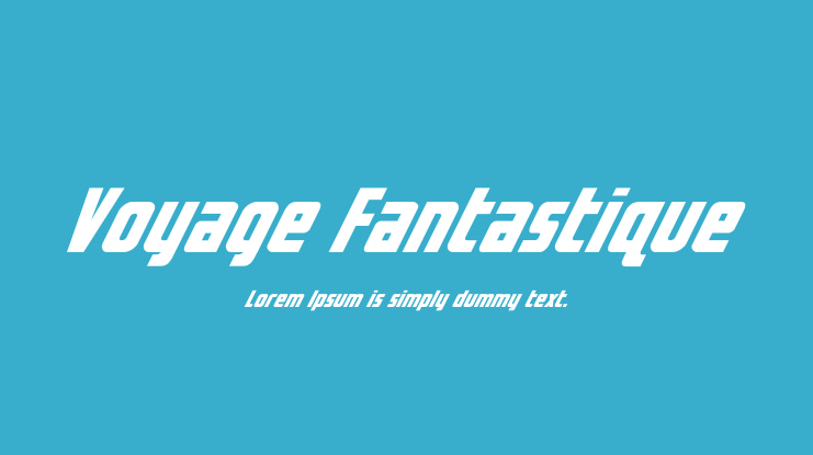 Voyage Fantastique Font Family