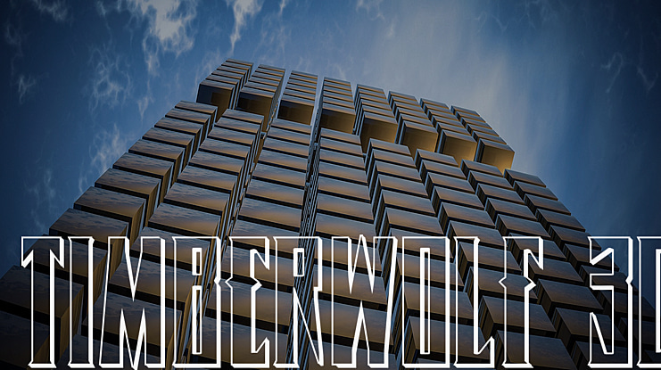 Timberwolf 3D Font Family