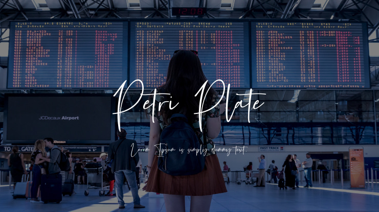 Petri Plate Font Family