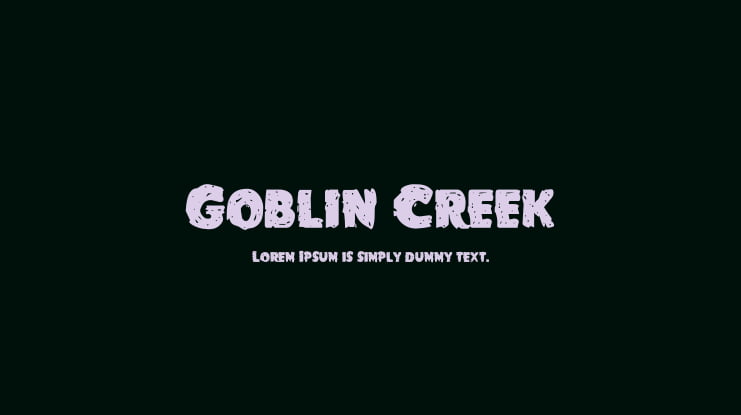 Goblin Creek Font Family