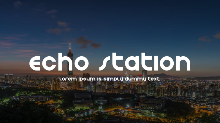 Echo Station Font Family