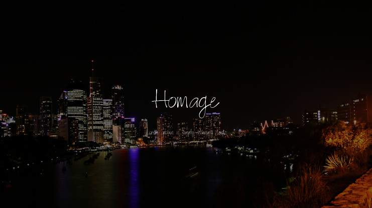 Homage Font